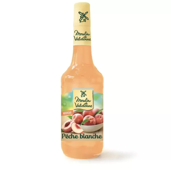 Moulin de Valdonne Hvit Fersken sirup 70cl