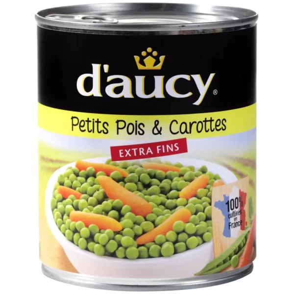 Daucy Poids & Carottes Extra Fin 530g