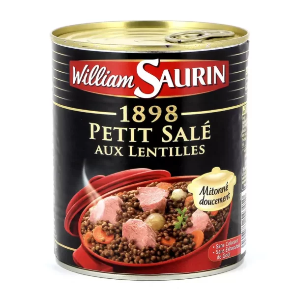 WILLIAM SAURIN Petit salé aux lentilles 840g