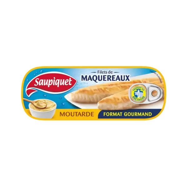 SAUPIQUET Makrellfilet Sennep 169g