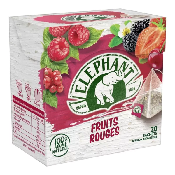 Elephant Infusion fruits rouges x20 36g