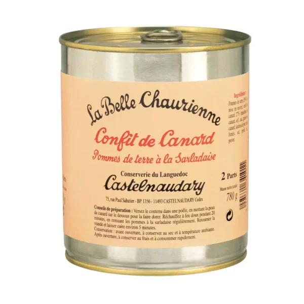 La Belle Chaurienne. Confit de Cannard pdt Sarladaise