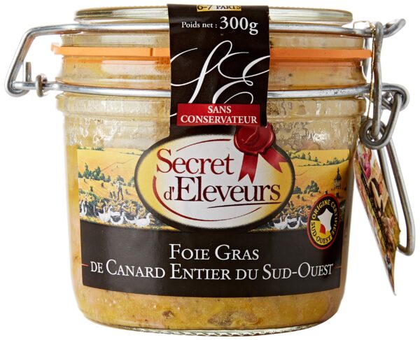 Secret d'Eleveurs Andelever "Foie Gras" Hel fra sørvest-Frankrike 300g DATO 24.12.2024