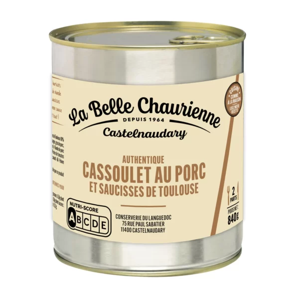 La Belle Chaurienne. Cassoulet au Porc et Saucisses de Toulouse 840g