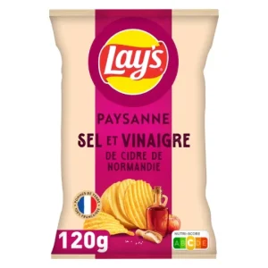 LAY'S Chips med salt og Cidereddik 120g
