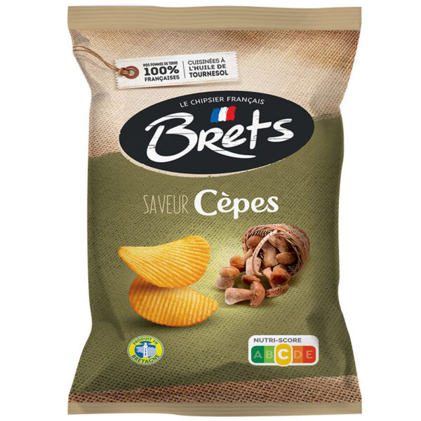 Brets Steinsopp potetchips 125g